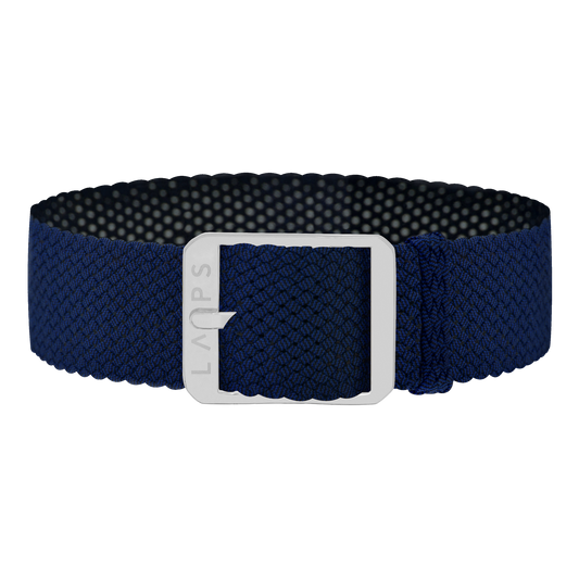 Perlon. bleu cobalt 18mm