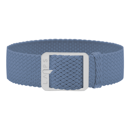 Perlon. Bleu de paname 18mm