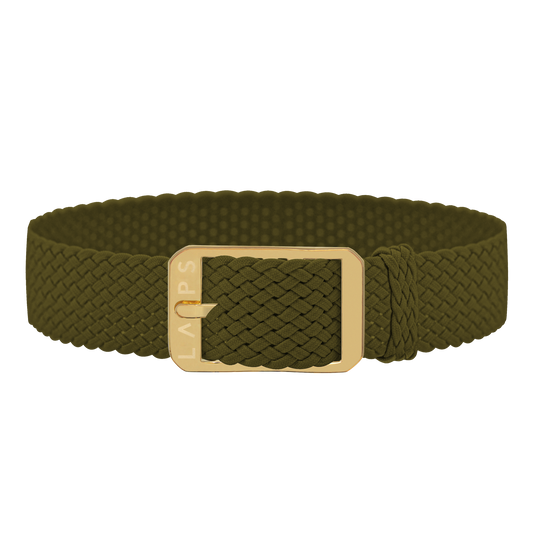 Perlon. Olive 14mm
