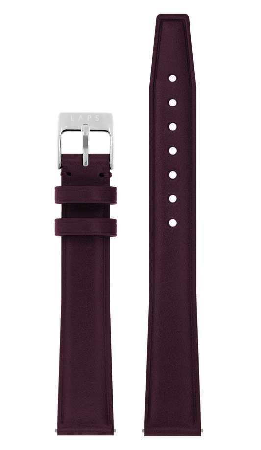 Bracelet Prima - Cuir Aubergine