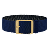 Perlon. bleu cobalt 18mm