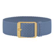 Perlon. Bleu de paname 18mm