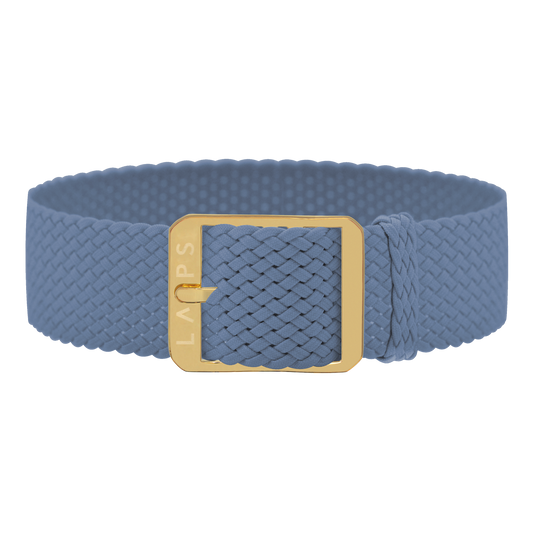 Perlon. Bleu de paname 18mm