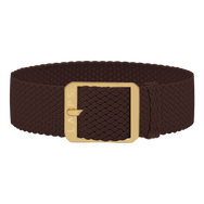 Perlon. marron 18mm