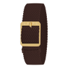 Bracelet Signature - Perlon Marron